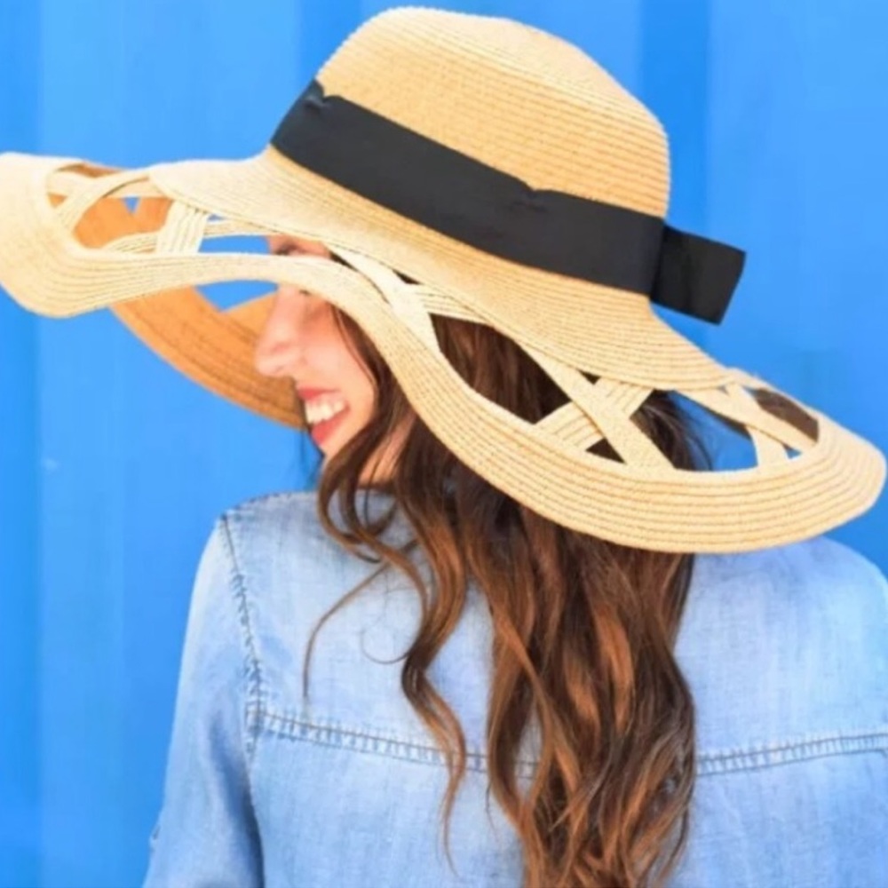 Mud Pie Casey straw hat, NWOT